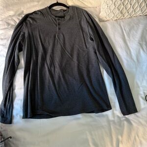 lululemon athletica Dark Gray Long Sleeve Tee